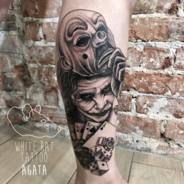 Agata Kacperczyk Studio Tatuażu Warszawa White Rat Tattoo Tatuaż Joker