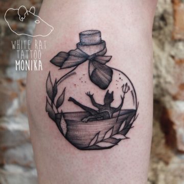 Monika Michniewicz Studio Tatuażu Warszawa White Rat Tattoo Tatuaż Diabełek