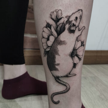 White Rat Tattoo studio tatuażu Warszawa Foxey tatuaż szczur