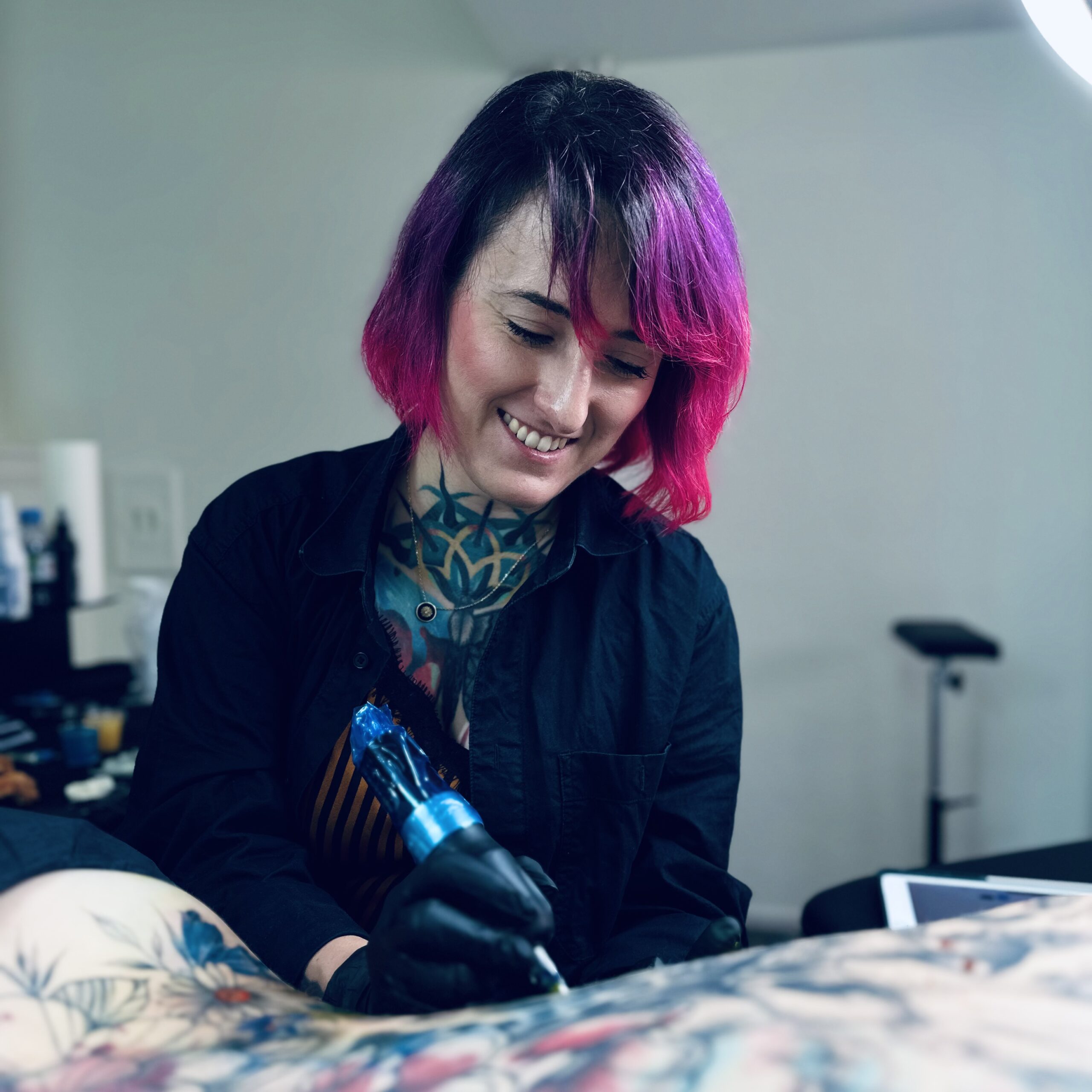 Tatuatorka studia tatuażu White Rat Tattoo w Warszawie Agata Kacperczyk profilowe